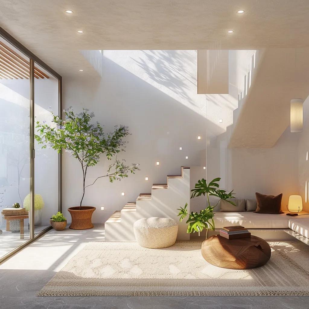 Modern basement with egress window providing natural light and safety